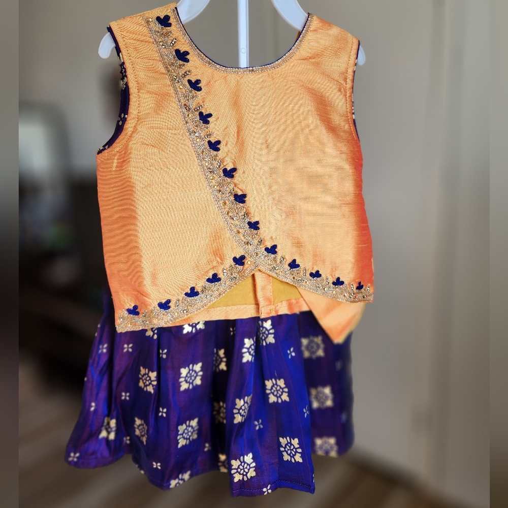 Baby Girl Indian Lehenga Dress Wedding Outfit